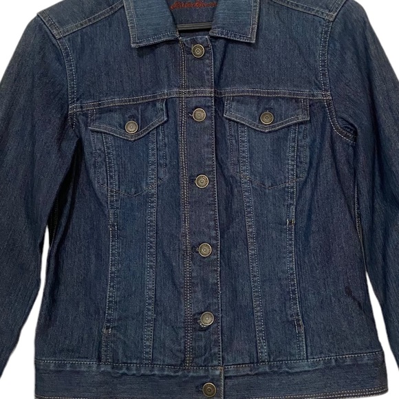 Eddie Bauer Trucker Specially Dyed Jean Jacket - Picture 3 of 15